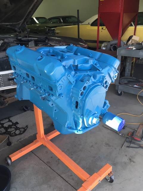 71 New Yorker newly painted engine.jpg