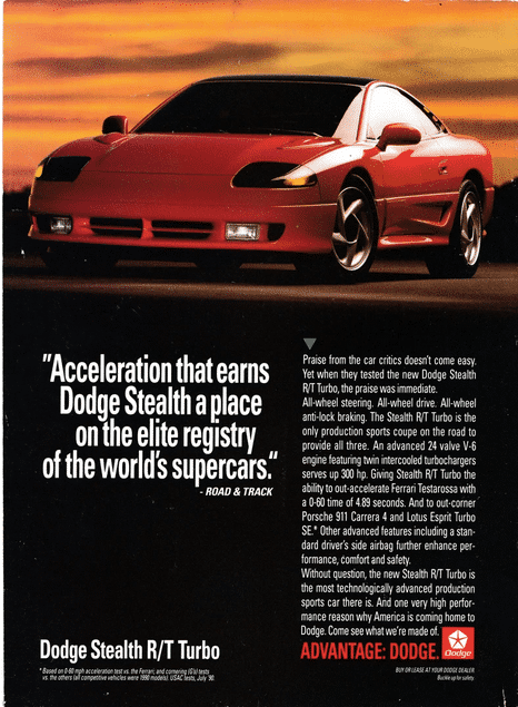 Screenshot 2022-07-14 at 21-06-50 1990 Dodge Stealth RT Turbo Supercar Original Magazine Ad - ...png