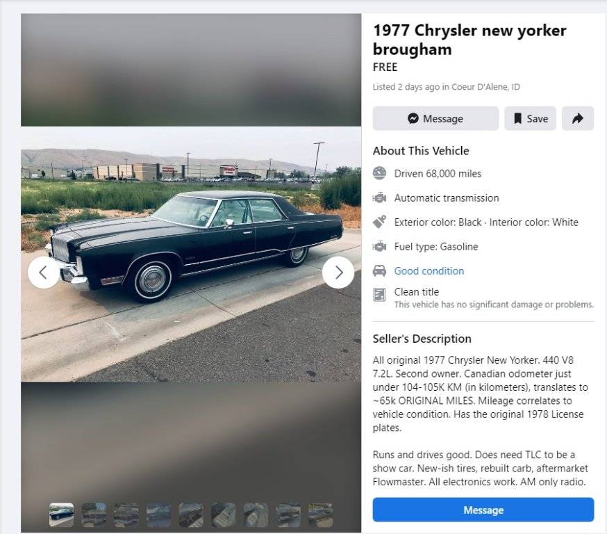 05-28-23.1977 Chrysler new yorker brougham FREE Coeur D'Alene ID.www.facebook.com.jpg