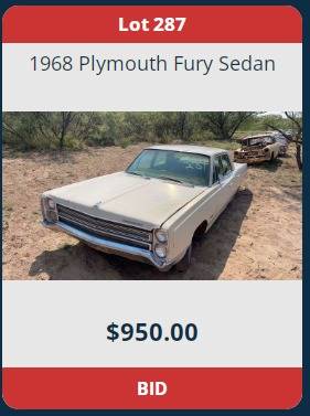 10-13-21.1968 Plymouth Fury I 4dr Cop Car PRE-FINAL Texas Hoard Auction.freedomcarauctions.jpg