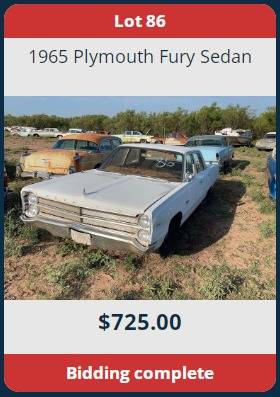 10-13-21.Texas MOPAR Hoard Auction 1967 Plymouth Fury I Cop.freedomcarauctions.com.jpg