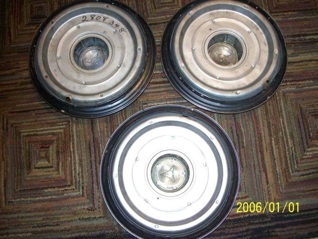 For Sale 1967 Dodge 14" NOS Mag Style Hubcaps, (3) For C Bodies