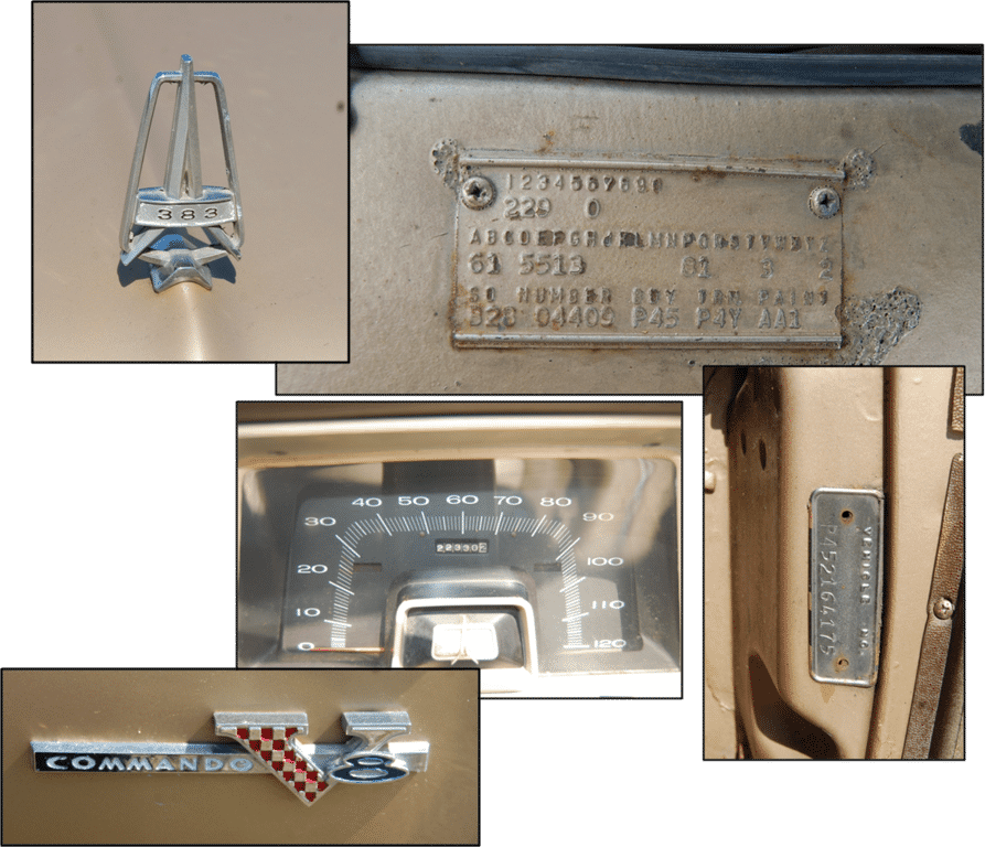 1965 Plymouth Sport Fury Convertible, 383 Commando 4 BBL V8 330 HP.png