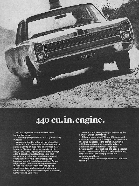 1968 Plymouth Fury 440 Police Pursuit Engine AD.png