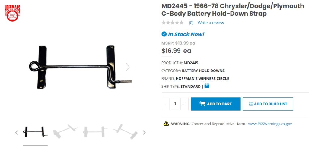 1969 MD2445 - 1966-78 Chrysler_Dodge_Plymouth Battery Holdown.www.classicindustries.com.jpg