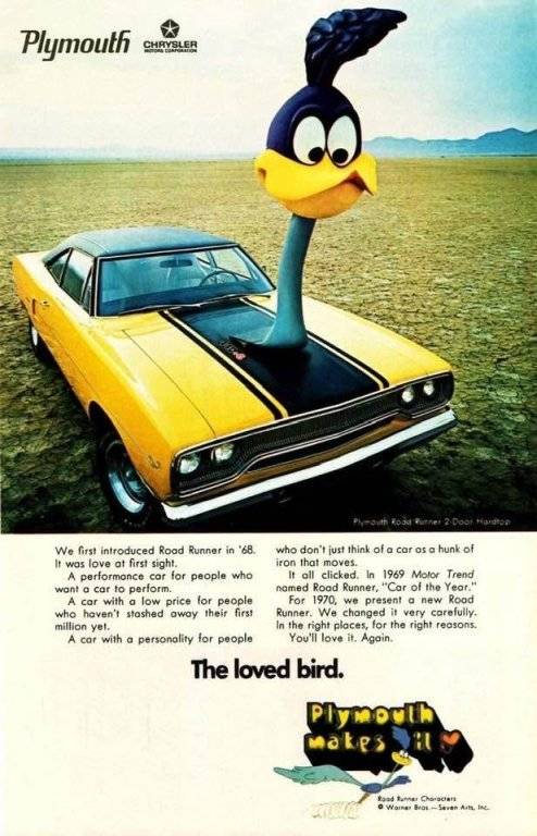 1970 Plymouth Road Runner The Loved Bird AD.jpg