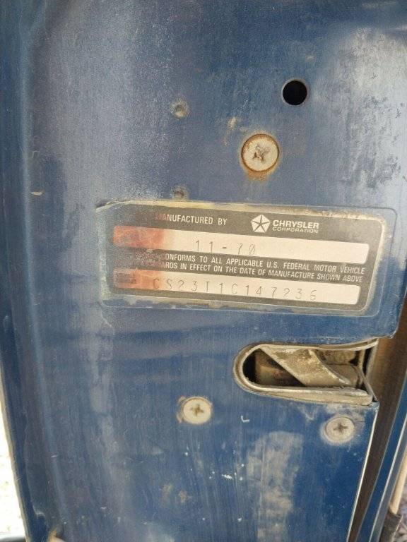 1971 Chrysler 300 2 Door Hard Top Car.007.VIN.jpg