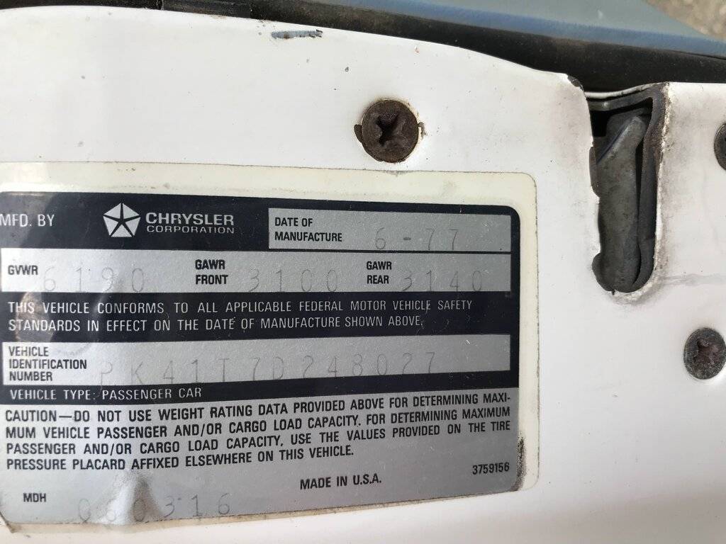 1977 Plymouth Gran Fury POLICE PACKAGE 440 Engine - $6000 (Azle).048.jpg