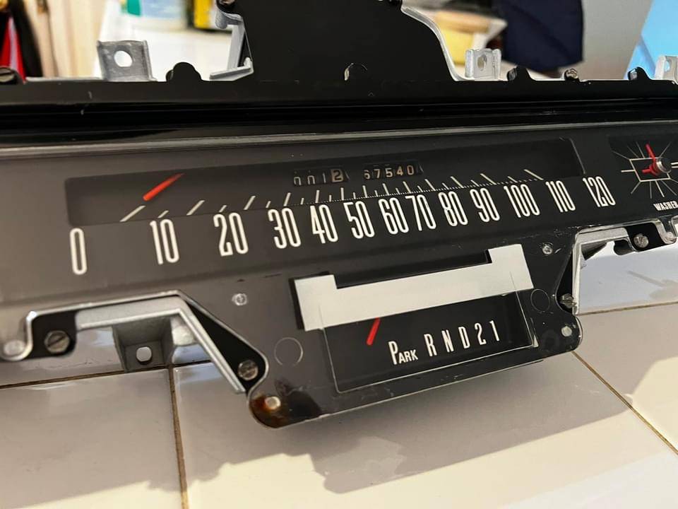 Restored 1968 Chrysler Instrument Cluster For C Bodies Only Classic