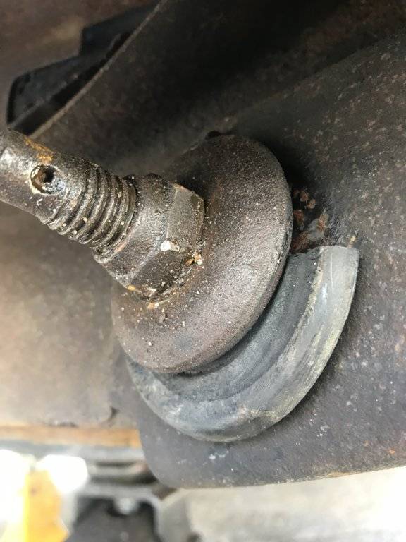 Lower control arm shafts turning trying to take but off For C Bodies