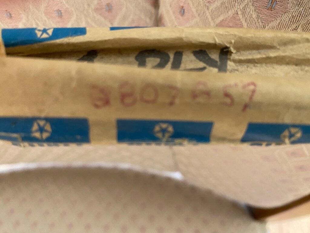 67-68 Fury Left Front Wheel Opening Molding Part Number.jpg