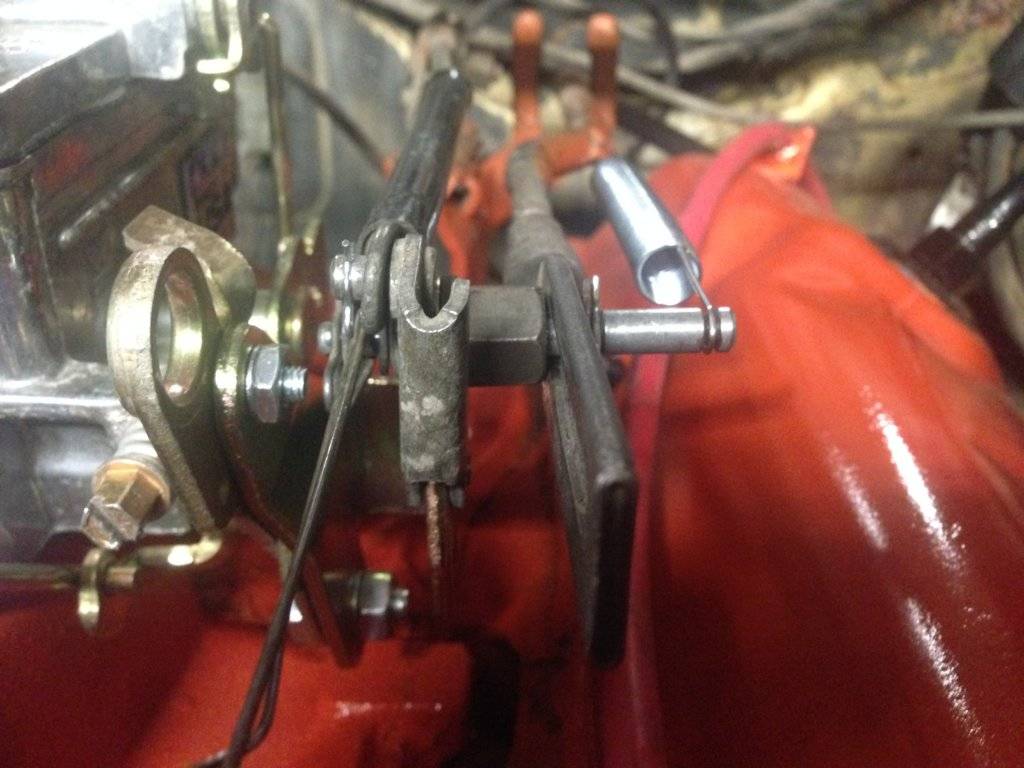 2BBL to 4BBL Edelbrock linkage. For C Bodies Only Classic Mopar Forum