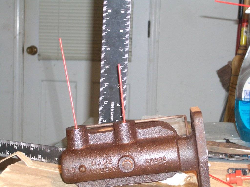 How to check a M/C for a residual Check Valve For C Bodies Only