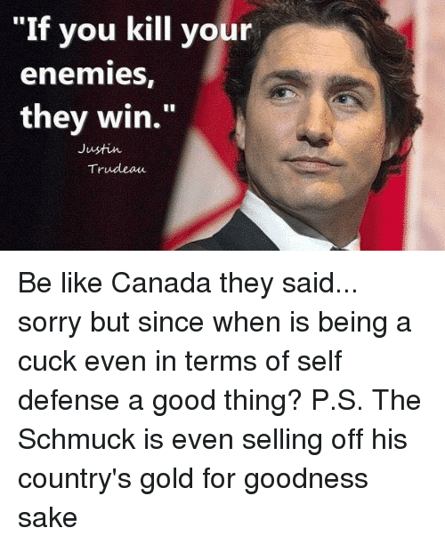 if-you-kill-your-enemies-they-win-justin-trudeau-be-5834357.png