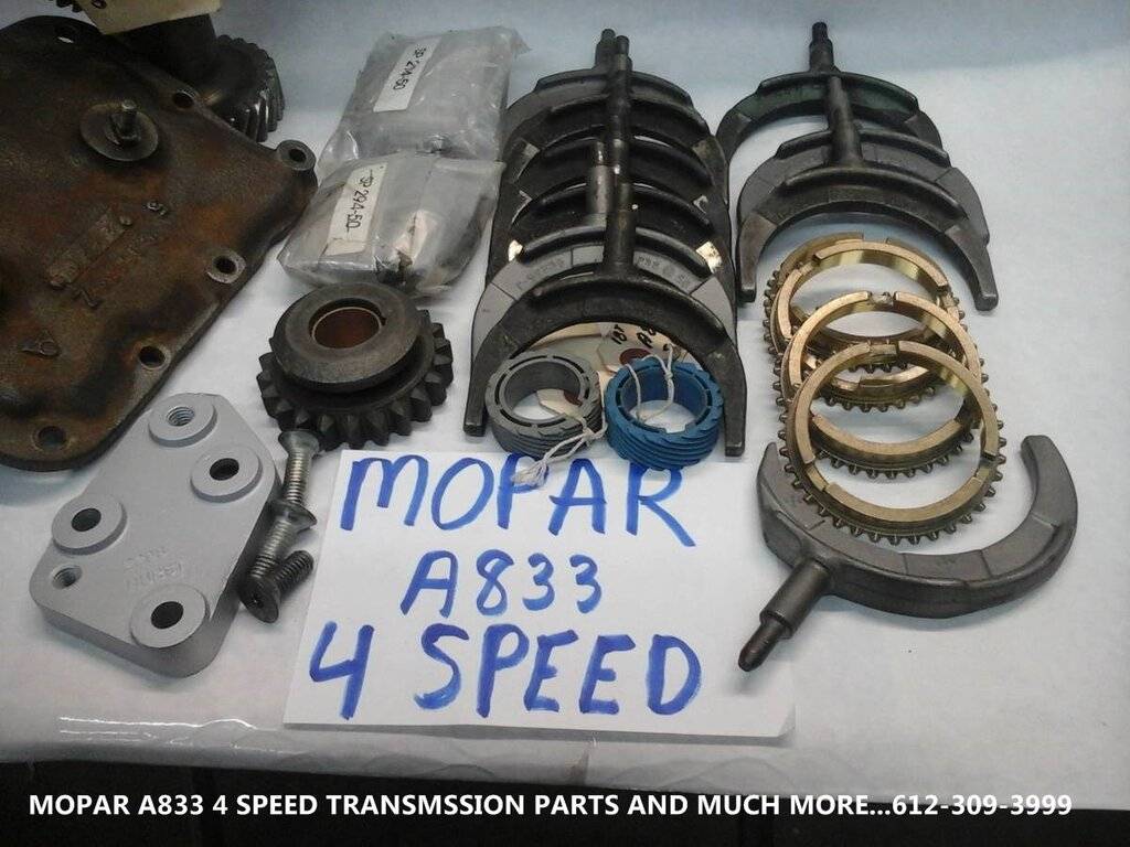 MOPAR A833 4 SPEED TRANSMSSION PARTS AND MUCH MORE.jpg