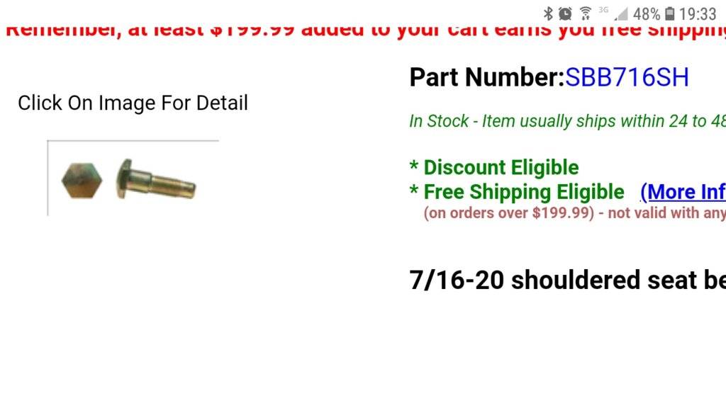 SEAT BELT BOLTS...WHAT SIZE? For C Bodies Only Classic Mopar Forum