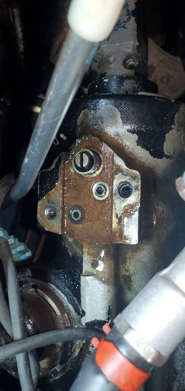 steering gear with hose assembly removed.jpg