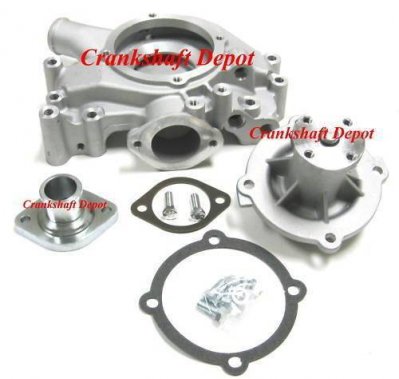 Aluminum Water Pump,Housing,and Water Neck.JPG