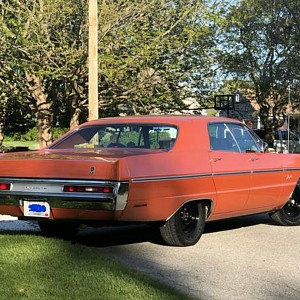 Fk3 Burnt Orange 1970 Plymouth Fury III 4-door Hardtop