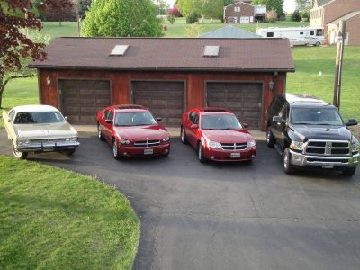 All Cars 1969 Sport Fury 2006 Charger SXT 2010 Avenger RT 2012 Ram 2500 SLT 06 May 2013 1955 AC.jpg