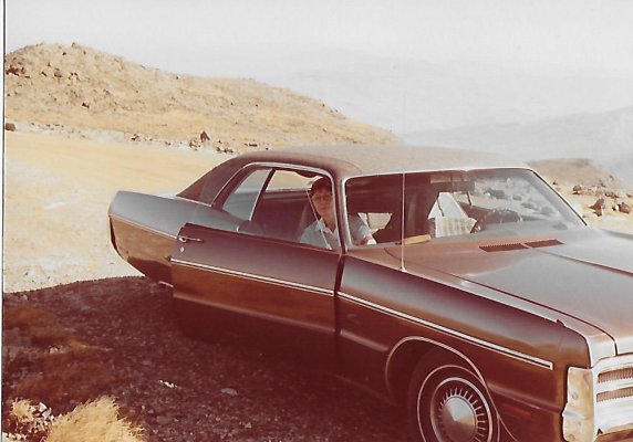 Mom in 71 Grand Coupe on PPeak..jpg